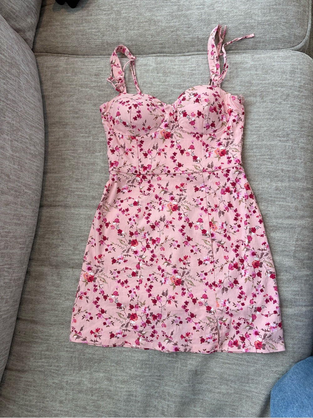 Francesca’s Floral Sundress - Bustier Strap Dress
